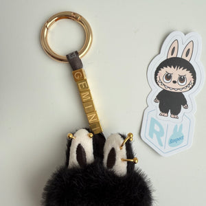 ‘CUSTOM TEXT’ ‘R’ PIN FOR LOVE (MINI) BOOM BESPOKE LABUBU NEUTRAL PACK