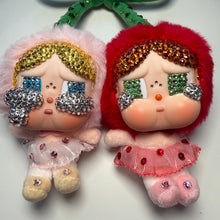 Load image into Gallery viewer, ‘CHERRY’ SWAROVSKI CRYSTAL CRYING FOR LOVE BOOM BESPOKE CRY BABY
