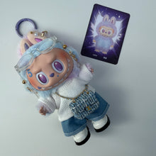 Load image into Gallery viewer, ´WHITE T &amp; JEANS’ LUCK BIG ENERGY BOOM BESPOKE LABUBU
