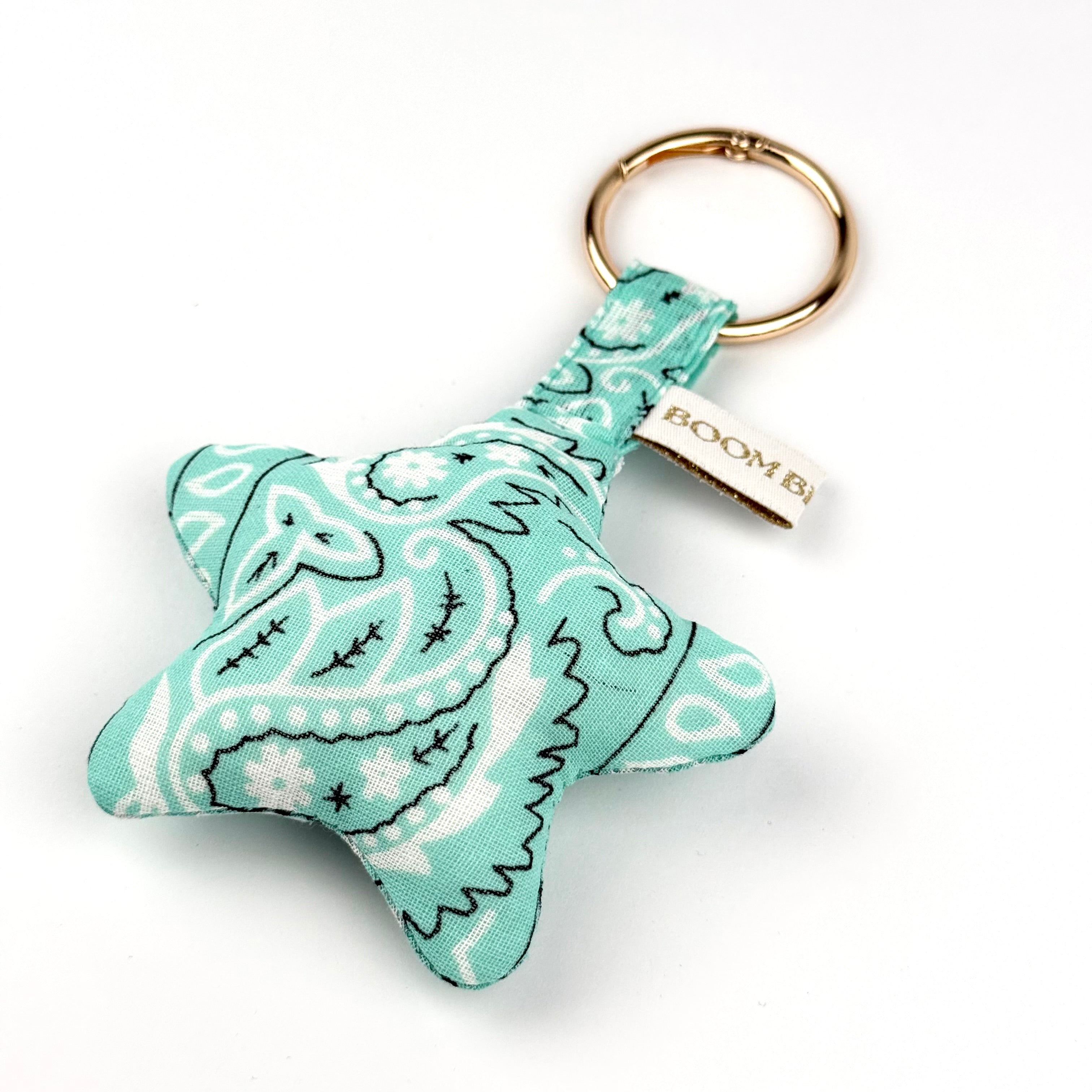 ‘YOU STAR’ AQUA BOOM PUFFY BANDANA STAR BAG CHARM