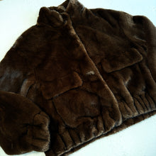 Load image into Gallery viewer, ‘BEAR’ FAUX FUR BOMBER JACKET
