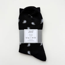 Load image into Gallery viewer, ‘INKED’ BLACK BANDANA SOCKS
