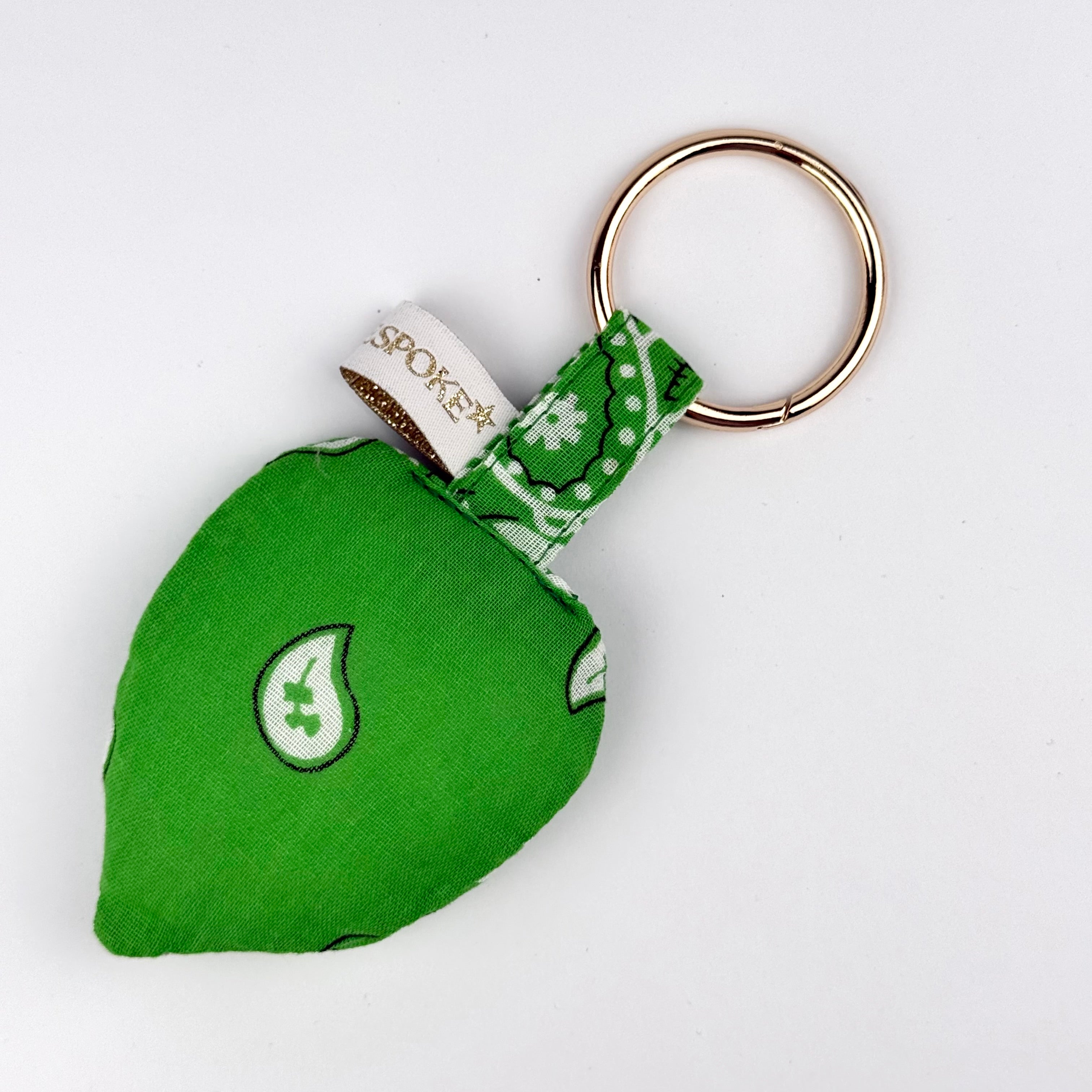 ‘NOT FROM AROUND HERE’ GREEN BOOM PUFFY BANDANA ALIEN BAG CHARM