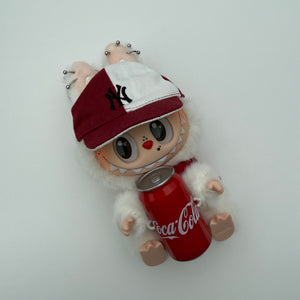‘NY CAP RED’ HAPPY FACTOR COCA COLA LABUBU BY BOOM BESPOKE