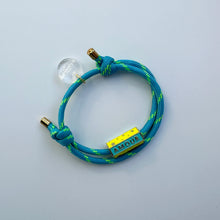 Load image into Gallery viewer, DREAM HAPPY BLUE &amp; YELLOW ROPE BRACELET SALE

