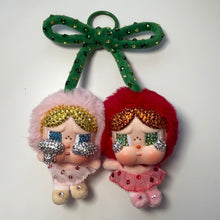Load image into Gallery viewer, ‘CHERRY’ SWAROVSKI CRYSTAL CRYING FOR LOVE BOOM BESPOKE CRY BABY

