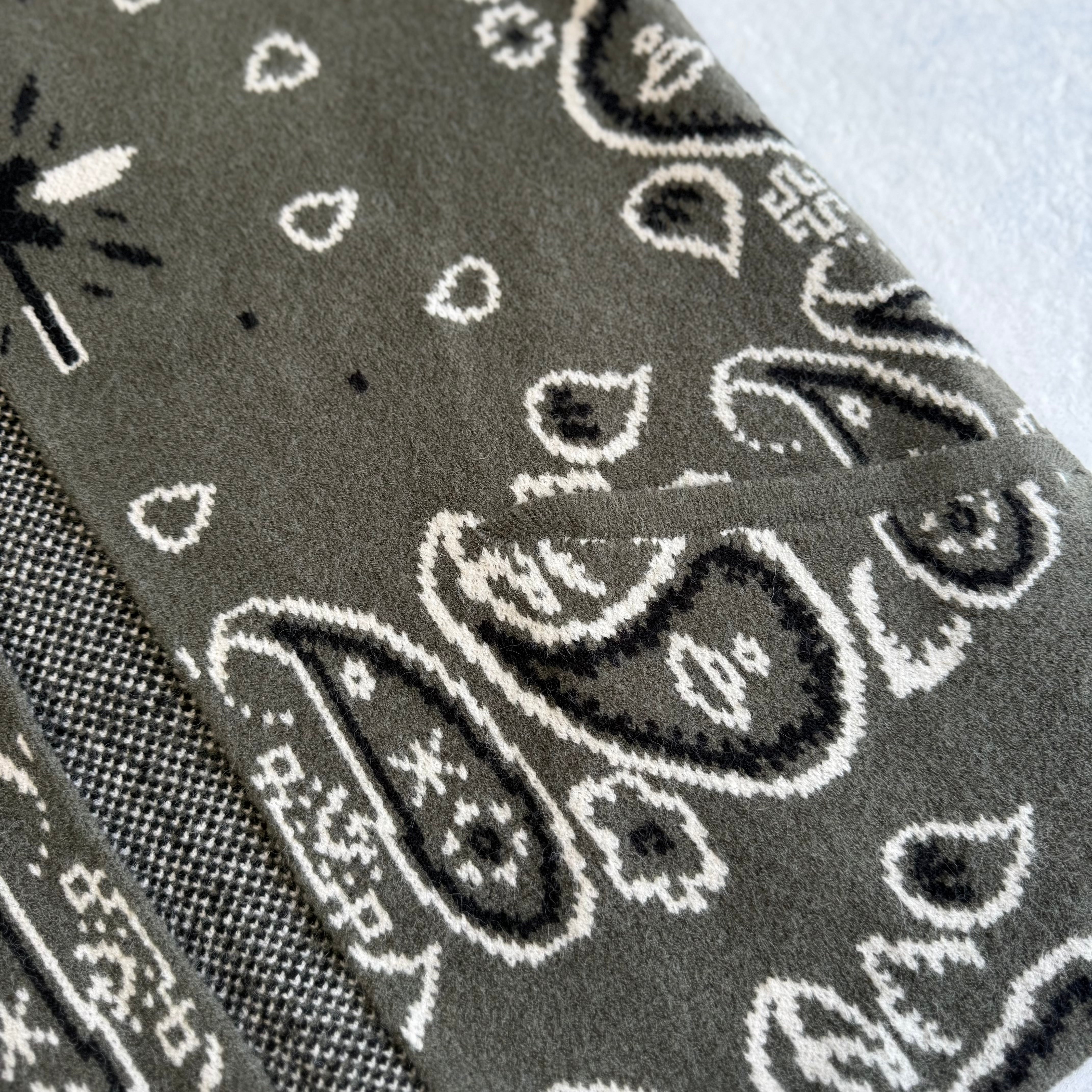 ‘OLIVE’ BANDANA KNIT GILET