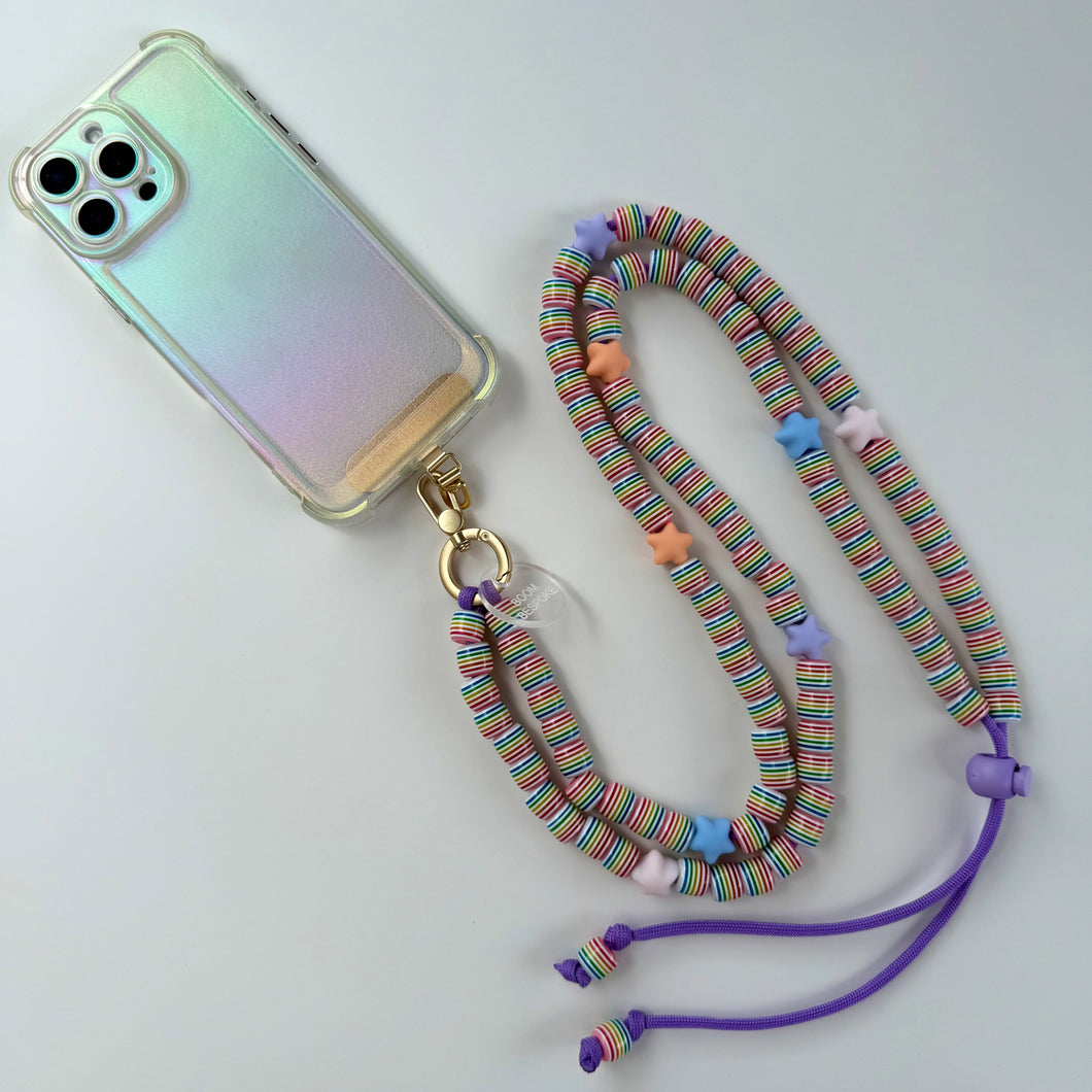 ‘LIGHTS’ ADJUSTABLE CROSSBODY PHONE STRAP