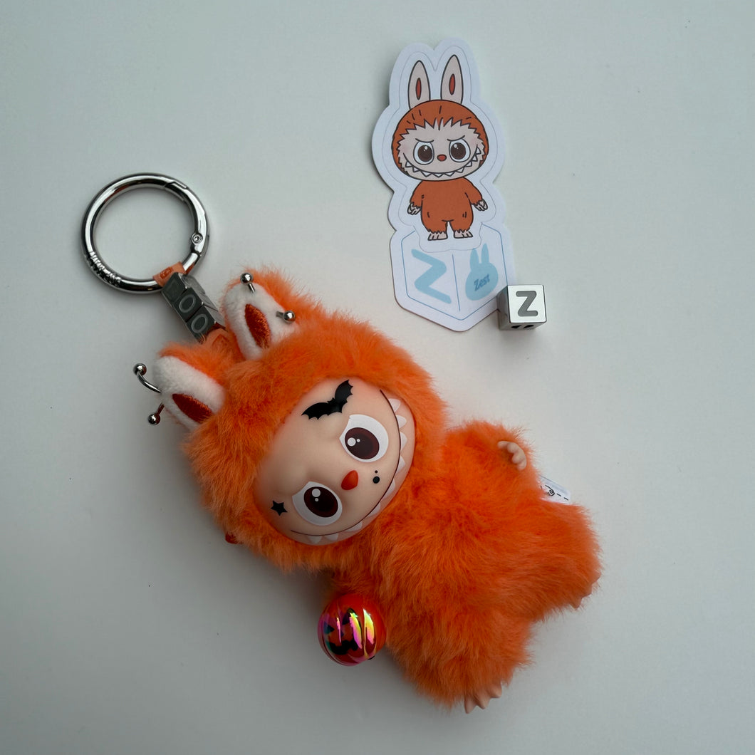 ‘PUMPKIN’ ‘Z’ PIN FOR LOVE (MINI) BOOM BESPOKE LABUBU