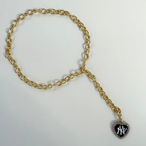 ´NY’ FULLY ADJUSTABLE GOLD CHAIN NECKLACE BY BOOM BESPOKE