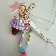 Load image into Gallery viewer, ICE CREAM PIC’N’MIX BOOM BESPOKE BAG CHARM/KEYRING
