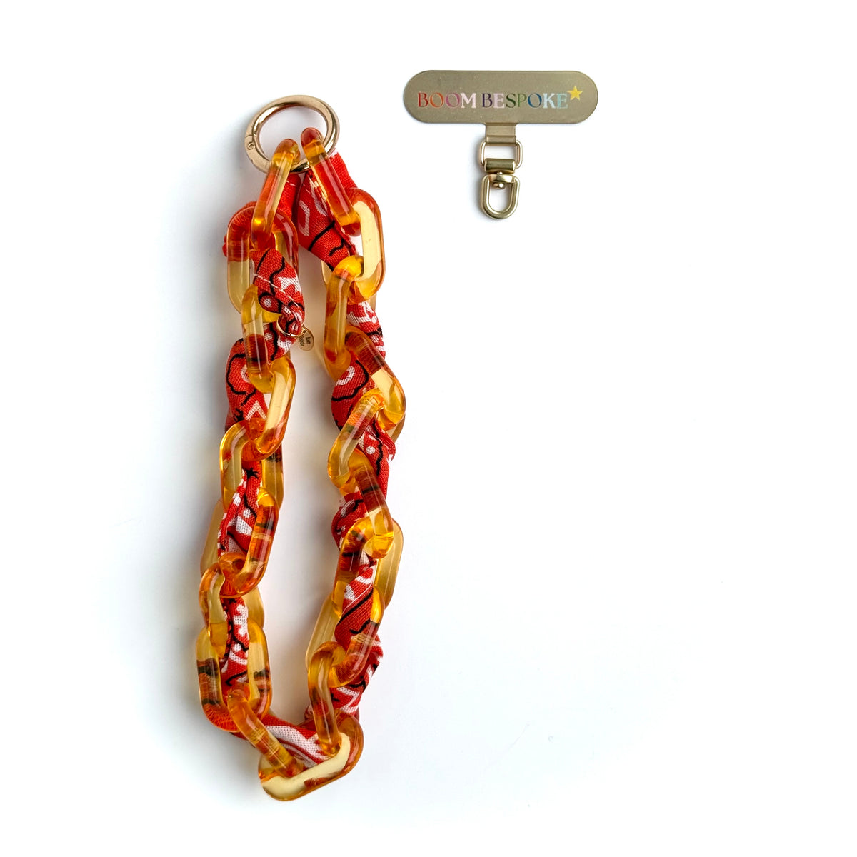 ORANGE BANDANA JELLY PHONE CHAIN