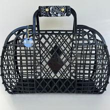 Load image into Gallery viewer, LARGE BLACK BANDANA JELLY BAG BY BOOM BESPOKE

