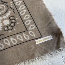 Load image into Gallery viewer, ‘TEA’ TAUPE FINE KNIT BANDANA SCARF
