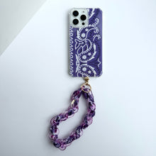 Load image into Gallery viewer, LILAC BANDANA JELLY PHONE CHAIN
