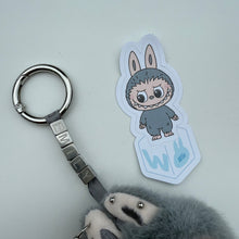 Load image into Gallery viewer, ‘CUSTOM TEXT’ ‘W’ PIN FOR LOVE (MINI) BOOM BESPOKE LABUBU
