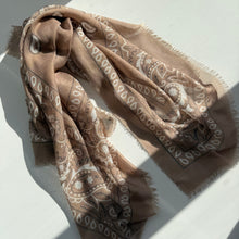 Load image into Gallery viewer, ‘TOFFEE’ TAN THE MULTIWAY SQUARE BANDANA SCARF
