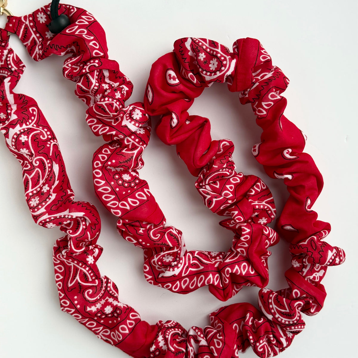 RED BANDANA ADJUSTABLE CROSSBODY PHONE STRAP