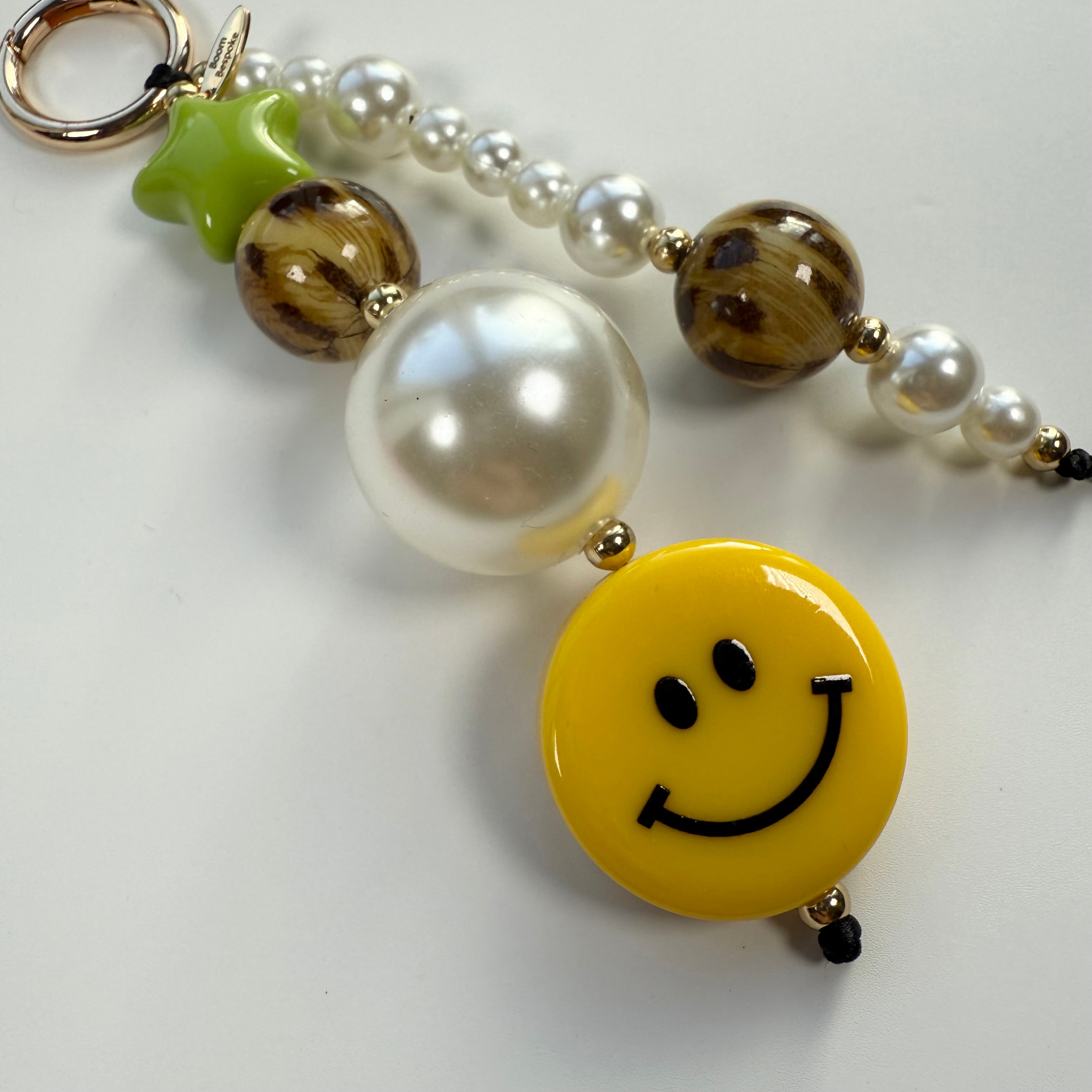 ‘LEOPARD SMILE’ CHUNKY BEADED BAG CHARM BY BOOM BESPOKE
