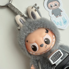 Load image into Gallery viewer, ‘CUSTOM TEXT’ ‘W’ PIN FOR LOVE (MINI) BOOM BESPOKE LABUBU NEUTRAL PACK
