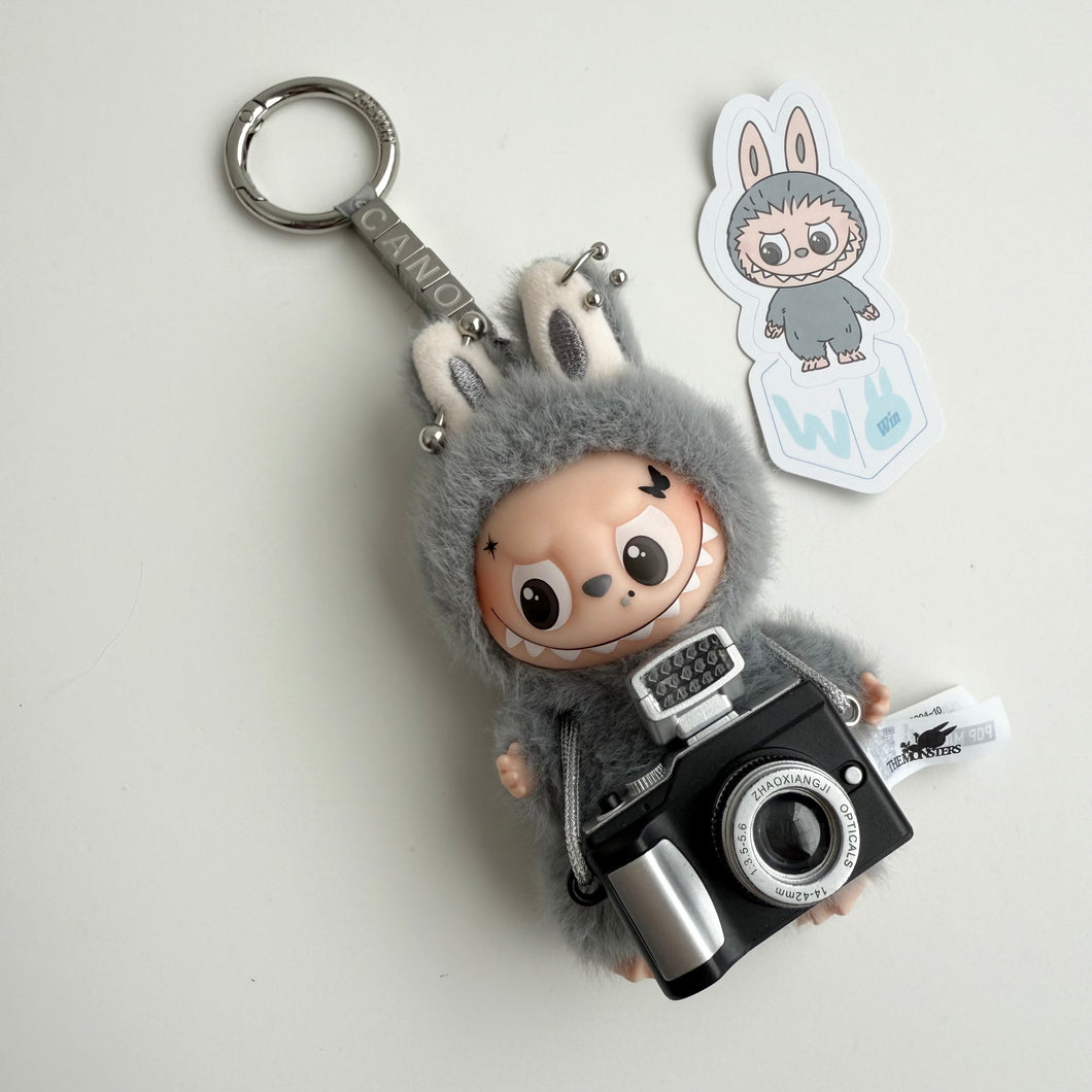 ‘CUSTOM TEXT’ ‘W’ PIN FOR LOVE (MINI) BOOM BESPOKE LABUBU NEUTRAL PACK