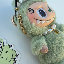 Load image into Gallery viewer, ‘PEARLS’ GREEN GRAPE  BOOM BESPOKE LABUBU
