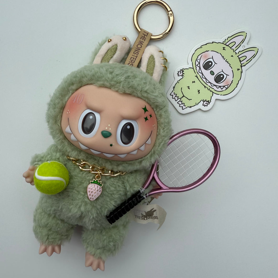 ‘PINK WIMBLEDON’ GREEN GRAPE  BOOM BESPOKE LABUBU