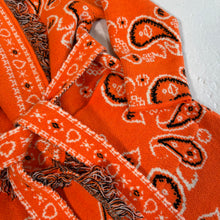 Load image into Gallery viewer, ‘APEROL’ BANDANA KNIT BELTED LONGLINE CARDIGAN
