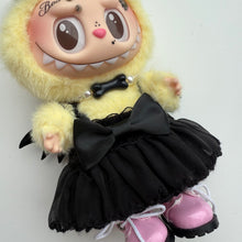 Load image into Gallery viewer, ‘PINK PUNK’ LETS CHECKMATE YELLOW BOOM BESPOKE LABUBU
