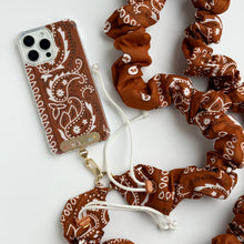 Load image into Gallery viewer, TAN BANDANA ADJUSTABLE CROSSBODY PHONE STRAP
