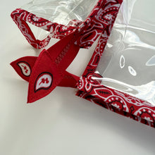 Load image into Gallery viewer, ‘CHERRY’ BANDANA POUCH SET BY BOOM BESPOKE
