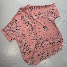 Load image into Gallery viewer, ‘ROSÉ’ PINK BANDANA SILK SHIRT CO-ORD
