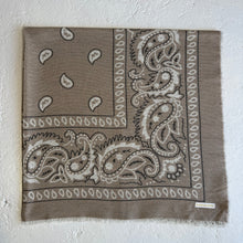 Load image into Gallery viewer, ‘TEA’ TAUPE FINE KNIT BANDANA SCARF
