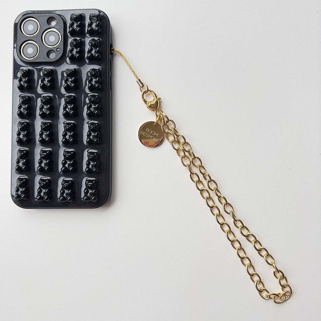 SHORT GOLD ‘BUILD YOUR OWN’ PHONE CHARM BY BOOM BESPOKE