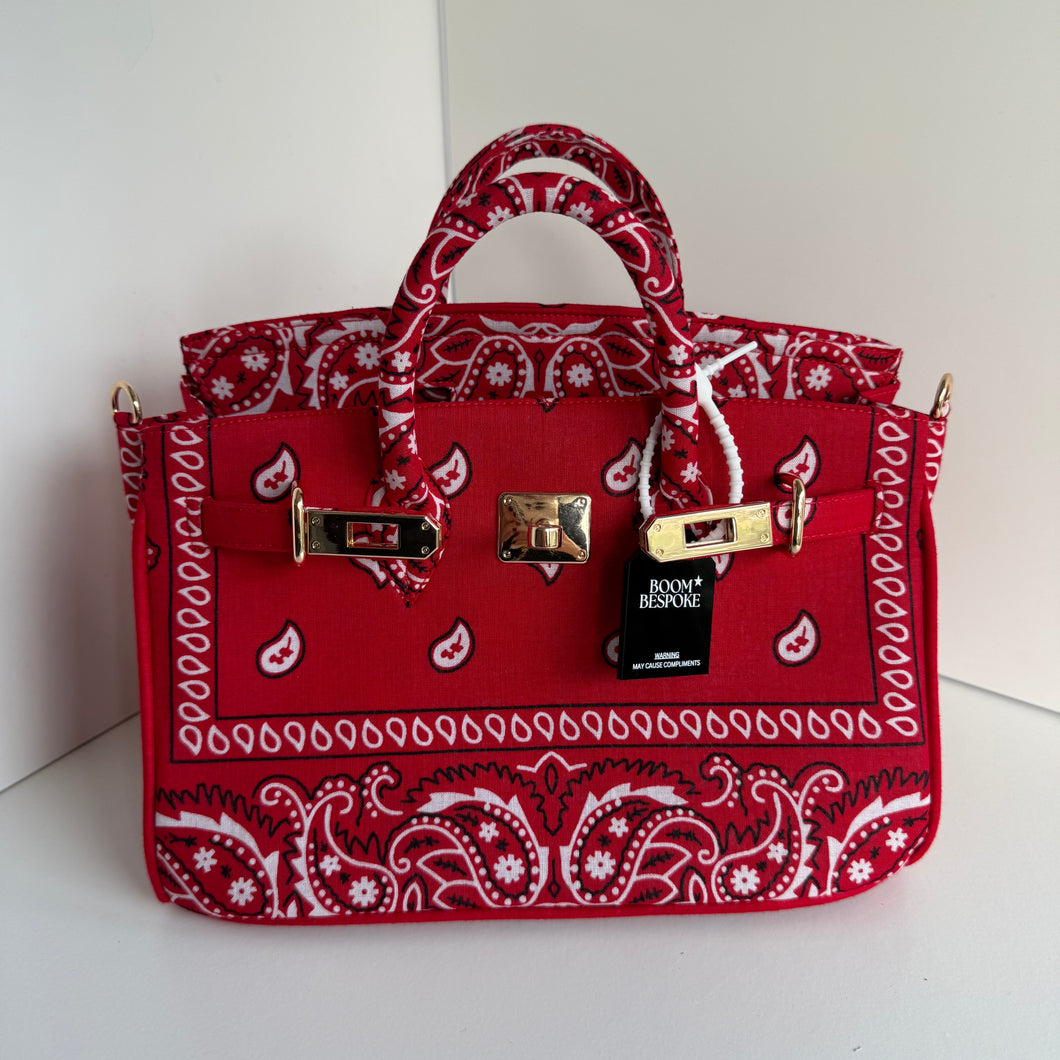 ‘CHERRY’ SMALL BANDANA BAG BY BOOM BESPOKE