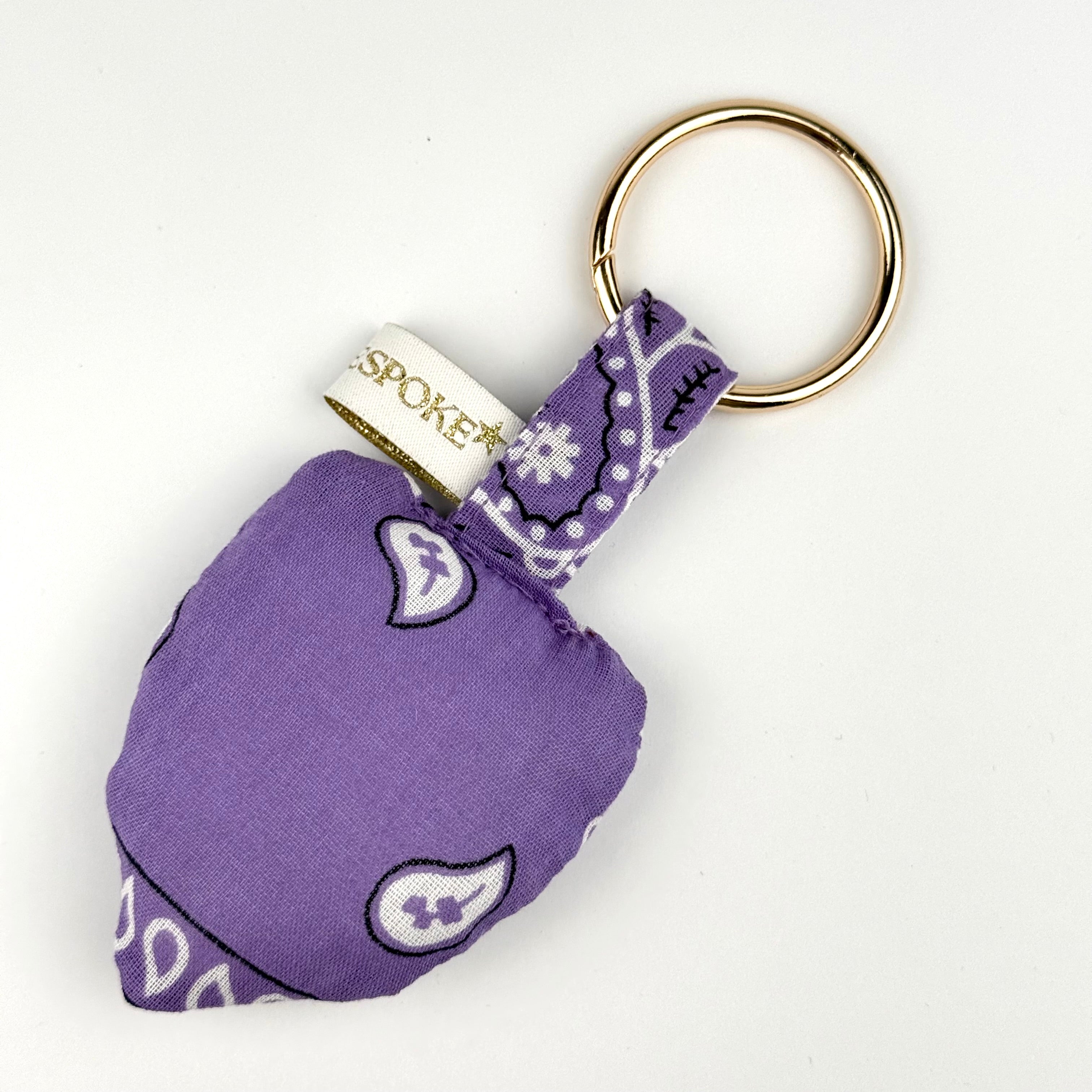 ‘NOT FROM AROUND HERE’ LILAC BOOM PUFFY BANDANA ALIEN BAG CHARM
