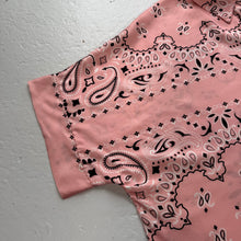 Load image into Gallery viewer, ‘ROSÉ’ PINK BANDANA SILK SHIRT CO-ORD
