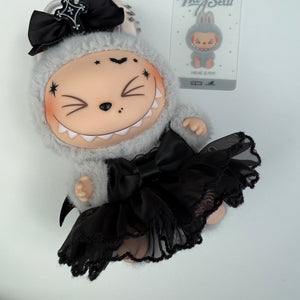 ‘PRETTY BLACK BAT’ HEHE BOOM BESPOKE LABUBU