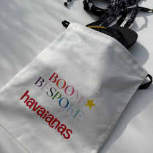 Load image into Gallery viewer, PRE-ORDER ‘INKED’ BLACK BANDANA HAVAIANAS TOP FLIP FLOPS BY BOOM BESPOKE
