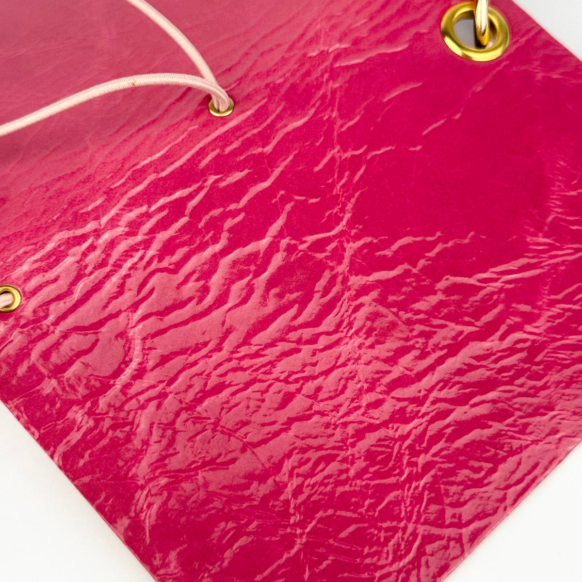 PINK LEATHER BOOM BINDER POCKET SIZE JOURNAL COVER