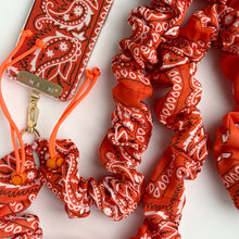 Load image into Gallery viewer, ORANGE BANDANA ADJUSTABLE CROSSBODY PHONE STRAP
