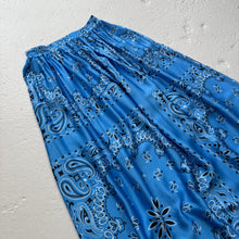 Load image into Gallery viewer, ‘AZURE’ BLUE BANDANA SILK SKIRT CO-ORD
