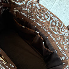 Load image into Gallery viewer, ‘ESPRESSO’ BANDANA BAG BY BOOM BESPOKE
