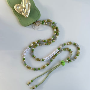 PIXIE DUST GREEN ADJUSTABLE CROSSBODY PHONE STRAP
