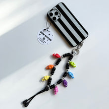 Load image into Gallery viewer, BLACK ‘CRYBABY’ PHONE BEADS BY BOOM BESPOKE
