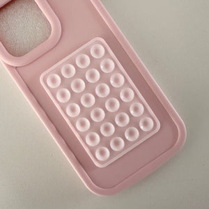 PASTEL PINK SUCTION PAD PHONE STICKER