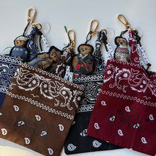 Load image into Gallery viewer, ‘RALPH’ BEAR BAG CHARM BY BOOM BESPOKE
