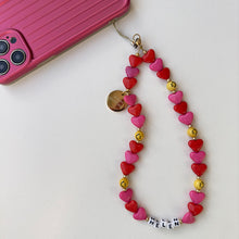 Load image into Gallery viewer, ‘SMILEY HEART’ BOOM BESPOKE PHONE BEADS
