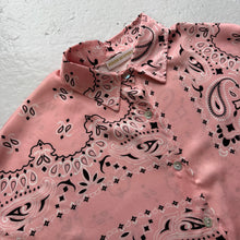 Load image into Gallery viewer, ‘ROSÉ’ PINK BANDANA SILK SHIRT CO-ORD
