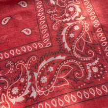 Load image into Gallery viewer, ‘WATERMELON’ RED THE MULTIWAY SQUARE BANDANA SCARF
